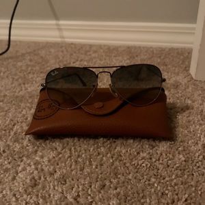 Womens Rayban Purple Aviators